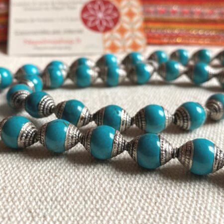 Alternative view of Perles Turquoises ethniques Népal Tibet-Perles Traditionnelles