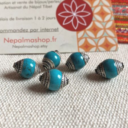 Perles Turquoises ethniques Népal Tibet-Perles Traditionnelles