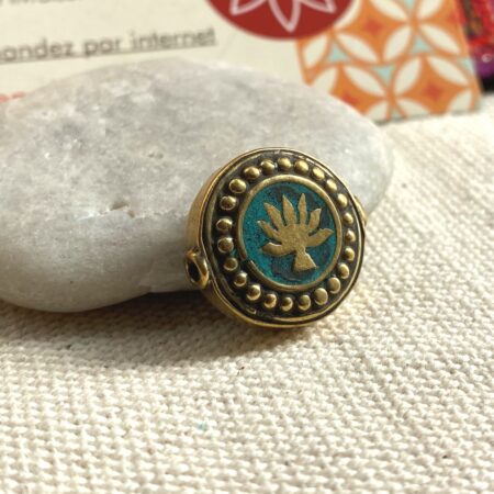 Perle Ethnique Népal-Lotus-Création Bijoux