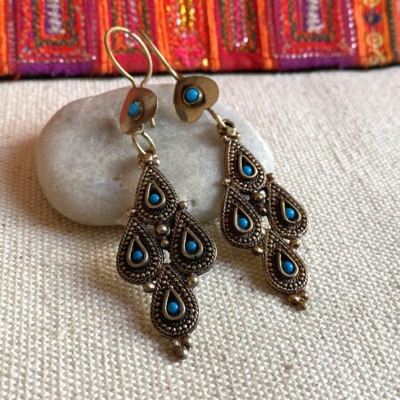 Alternative view of Boucles d'oreilles Ethniques-Bijoux Ethniques Afghan