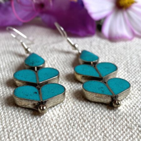 Boucles d'oreilles Turquoise Ethniques