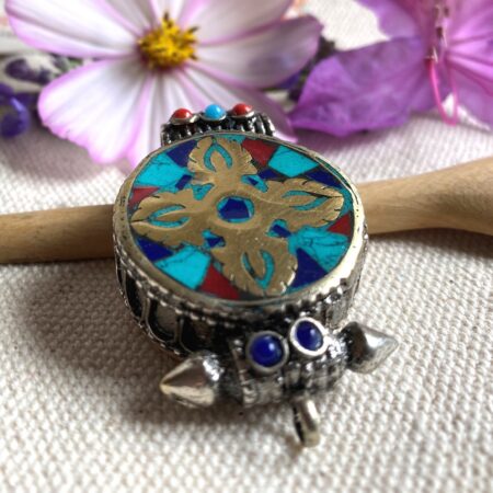 Pendentif Ethnique Boite-Double Dorje