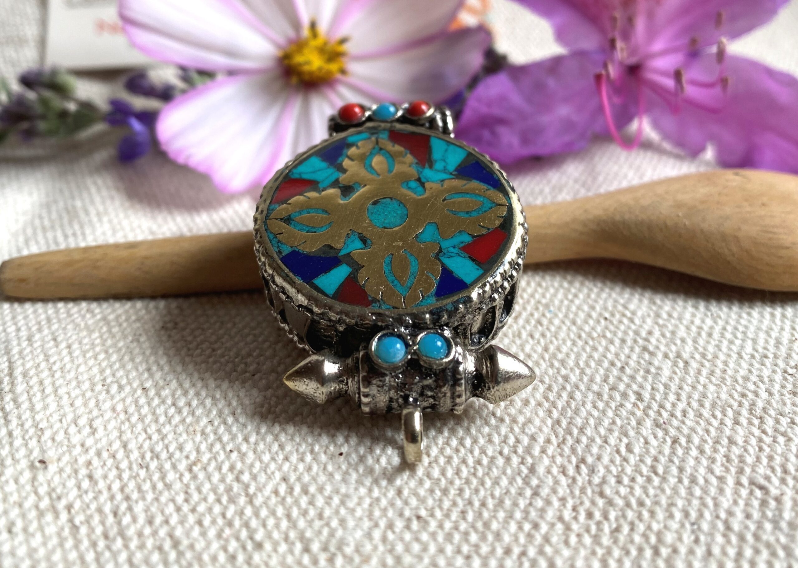 Pendentif Ethnique Boite-Double Dorje – Image 3