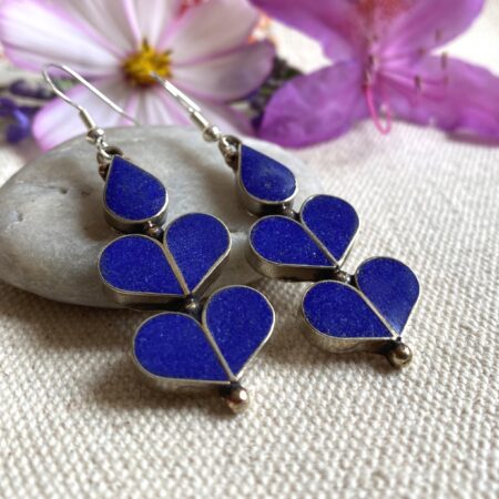 Boucles d'oreilles Lapis Lazuli Ethniques