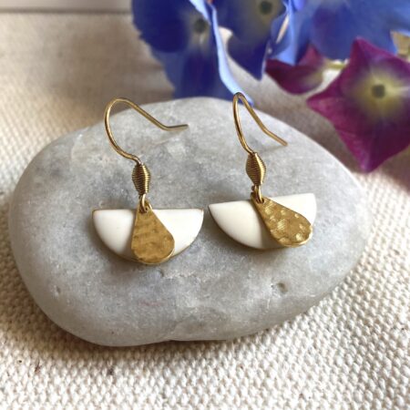 Boucles d'oreilles modernes or-Bijoux Nature